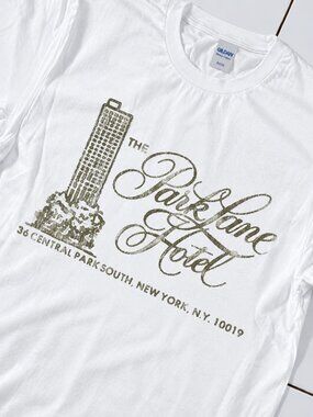90s Park Lane New York Hotel Rare  White T-Shirt